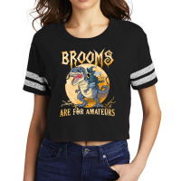 Dinosaur Brooms Halloween Amateurs Dinosaur Mask T Dino Scorecard Crop Tee | Artistshot