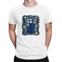 Starry Night Tardis T-shirt | Artistshot