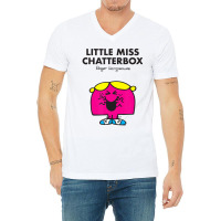 Mr. Men Little Miss Chatterbox V-neck Tee | Artistshot