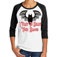 Funny Phlebotomist Vampire Bat Phlebotomy Saying T Shirt Youth 3/4 Sleeve | Artistshot