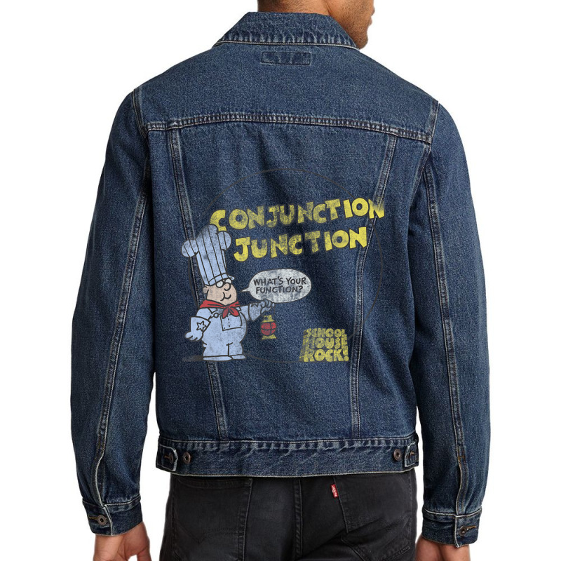 Schoolhouse Rock Conjunction Junction Men Denim Jacket by jawlejocma2 | Artistshot