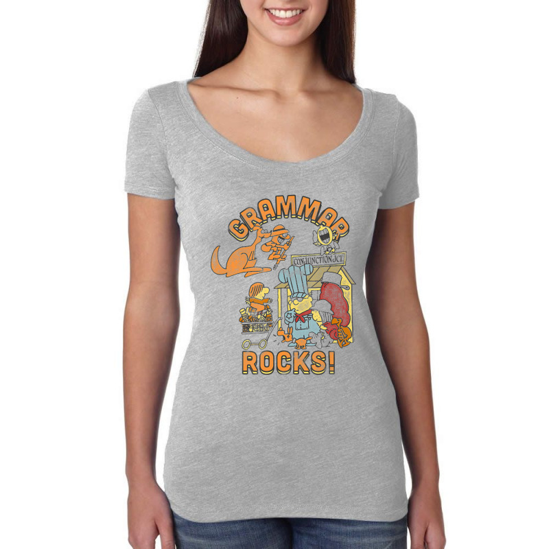 Schoolhouse Rock Grammar Rocks Women's Triblend Scoop T-shirt by jawlejocma2 | Artistshot