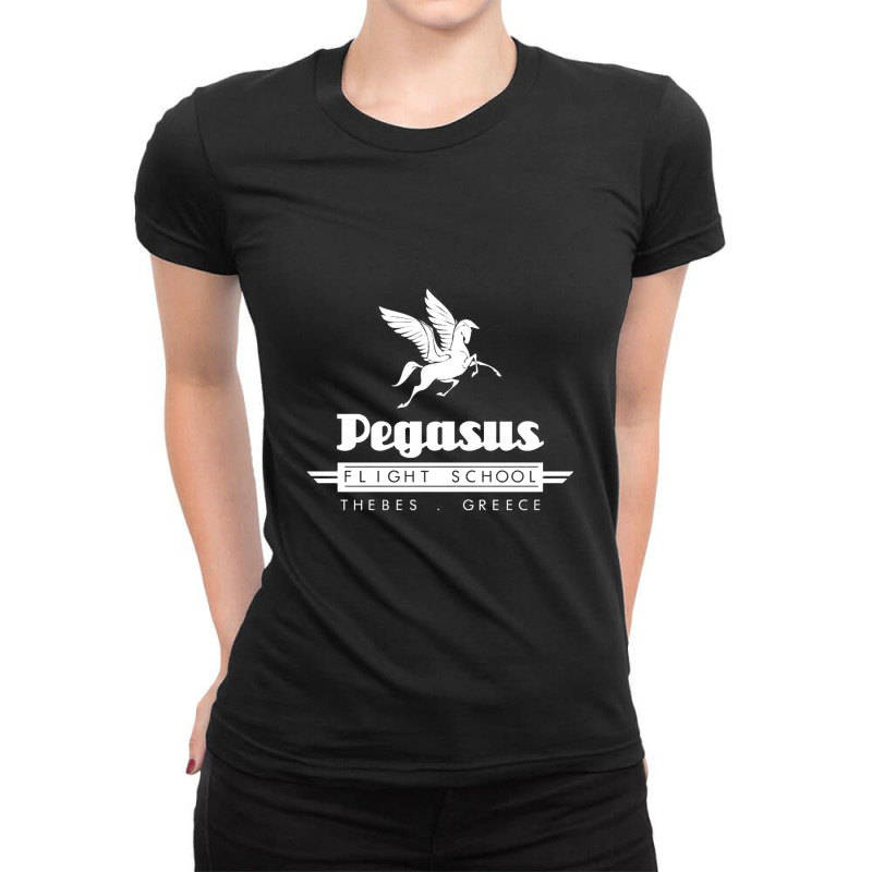 Pegasus Flight School, Hercules Ladies Fitted T-shirt | Artistshot