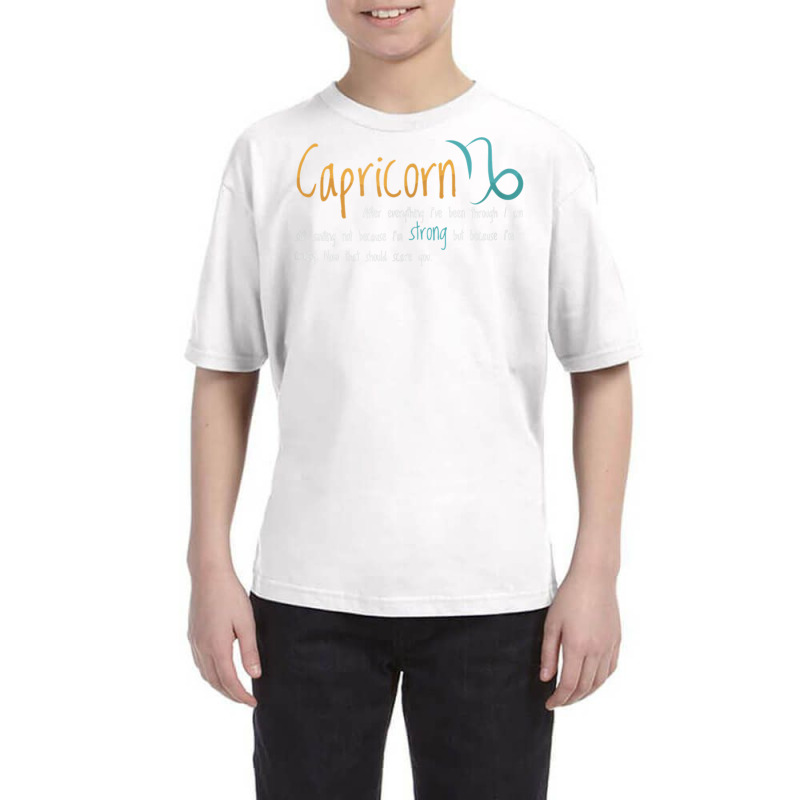 Capricorn Facts Astrology Quotes Zodiac Sign Birthday T Shirt Youth Tee | Artistshot