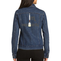 Im Vaccinated Ladies Denim Jacket | Artistshot