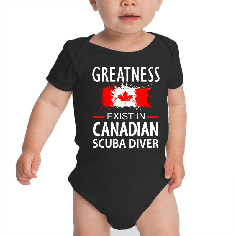 Greatness Exist In Canadian Scuba Diver Baby Bodysuit by cogentprint | Artistshot