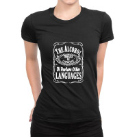 The Alcohol Triplica Le Capacite Di Parlare Other Languages, Beer Ladies Fitted T-shirt | Artistshot