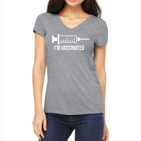 Im Vaccinated, Vaccinated, Vaccine, Quarantine Women's V-neck T-shirt | Artistshot