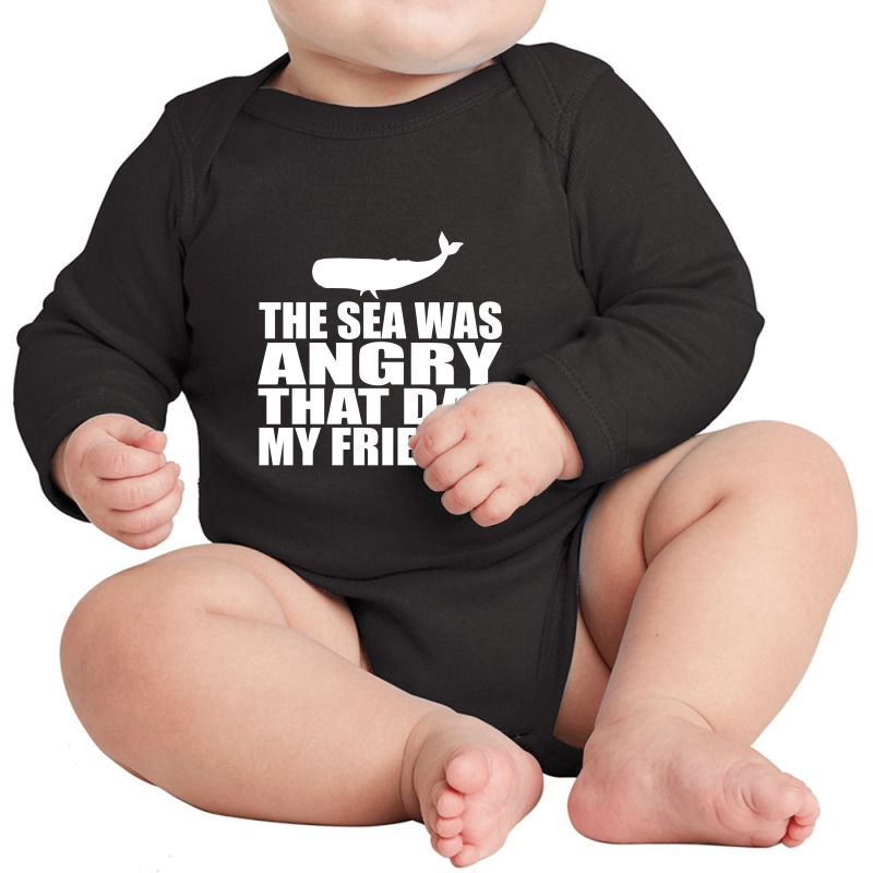 Seinfeld   The Sea Was Angry That Day My Friends Long Sleeve Baby Bodysuit by naeshastores | Artistshot