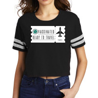 Vaccinated Ready To Travel Scorecard Crop Tee | Artistshot