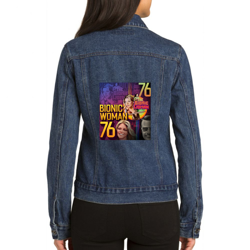 Bionic Woman V3, Bionic Woman Ladies Denim Jacket by hydrant-podcast | Artistshot