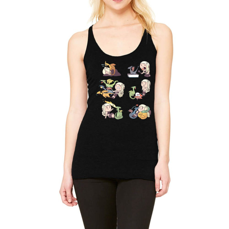 Crazy Dragon Lady Racerback Tank by EquineTee | Artistshot