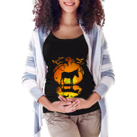 Donkey Donkey Silhouette Pumpkin Donkey Halloween Costume 510 Cattle Maternity Scoop Neck T-shirt | Artistshot