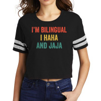 Im Bilingual I Haha And Jaja Funny Spanish Spanglish Teacher T Shirt Scorecard Crop Tee | Artistshot