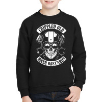 Crippled Old Biker Bastards Youth Sweatshirt | Artistshot