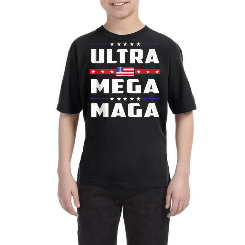 Ultra Mega Maga Trump Liberal Supporter Republican Family Tank Top Youth Tee | Artistshot