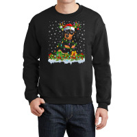 Dachshund Family Matching Xmas Lighting Santa Dachshund Doxie Christma Crewneck Sweatshirt | Artistshot