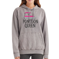 Funny Pontoon Queen Girl Boat Pontoon Sweatshirt Vintage Hoodie | Artistshot