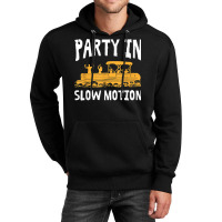 Party In Slow Motion   Pontoon Boat Captain Mens Lake T Shirt Unisex Hoodie | Artistshot