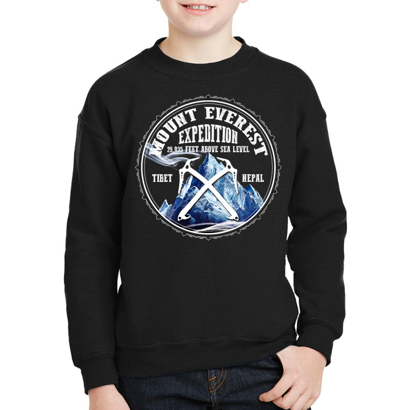 The Official Mount Everest Expedition Mt Everest T Shirt Youth Sweatshirt by gellisjkbegayphe | Artistshot