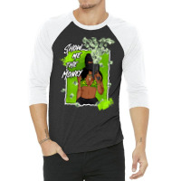 Show Me The Money 6 Retro Electric Green Shoes Matching Tees T Shirt 3/4 Sleeve Shirt | Artistshot