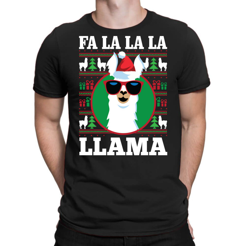 Fa La La Llama Ugly Christmas Long Sleeve Shirt T-shirt | Artistshot