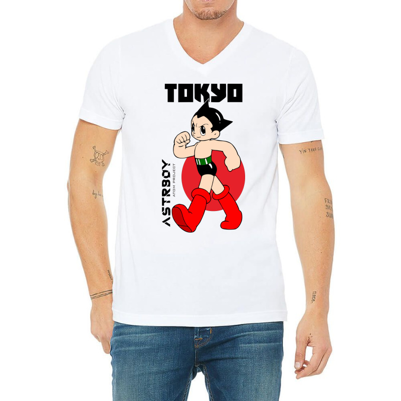 Atom Boy V-neck Tee | Artistshot