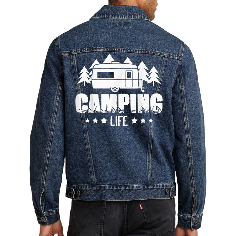 Campers Camping Season Camping Lovers Camping T Shirt Men Denim Jacket | Artistshot