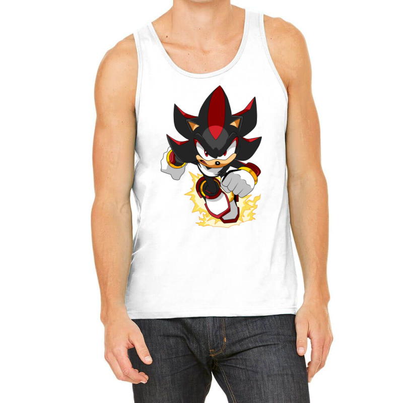 Black Super Hedgehog Running Forward Tank Top | Artistshot