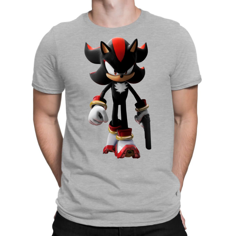 Black Hedgehog Holding A Gun T-shirt | Artistshot