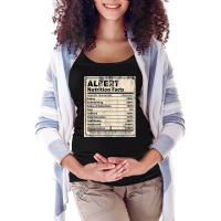 Albert Nutrition Facts Funny Name Humor Nickname T Shirt Maternity Scoop Neck T-shirt | Artistshot