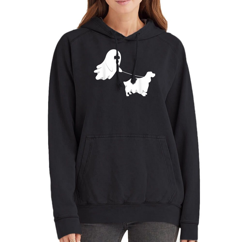 Ghost English Springer Spaniel Funny Boo Halloween Costume T Shirt Vintage Hoodie | Artistshot