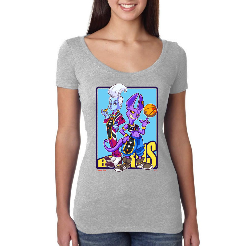 Dragonb Ball Beerus & Whis Women's Triblend Scoop T-shirt by Ha Thu | Artistshot