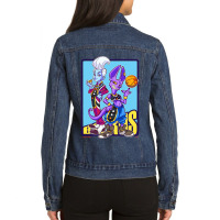 Dragonb Ball Beerus & Whis Ladies Denim Jacket | Artistshot