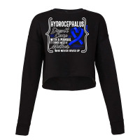 Hydrocephalus Awareness Doesn't Come With A Manual Hydroceph T Shirt Cropped Sweater | Artistshot