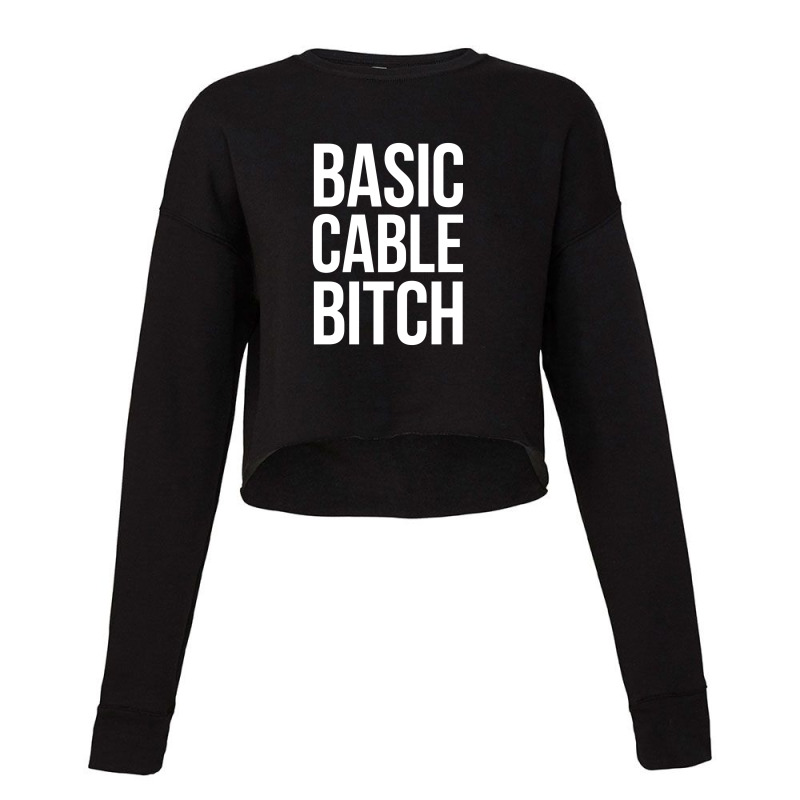 Black Type Cropped Sweater by akuikhlass | Artistshot