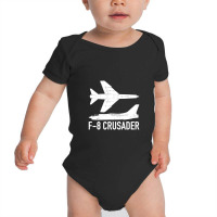 F8 Crusader Jet Fighter Plane Baby Bodysuit | Artistshot