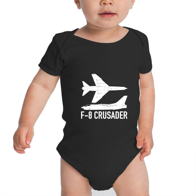 F8 Crusader Jet Fighter Plane Baby Bodysuit | Artistshot