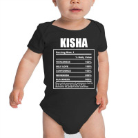 Kisha Nickname First Name Nutrition Facts Funny T Shirt Baby Bodysuit | Artistshot