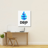 Drip Faucet Portrait Canvas Print | Artistshot