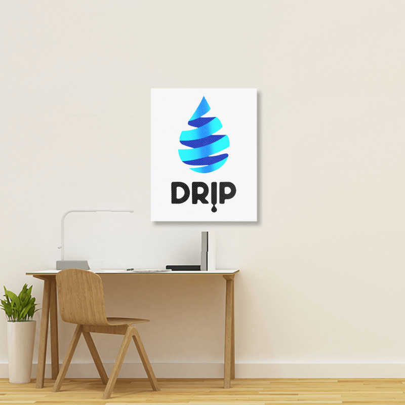 Drip Faucet Portrait Canvas Print | Artistshot