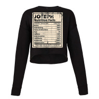 Joseph Nutrition Facts Funny Name Humor Nickname T Shirt Cropped Sweater | Artistshot