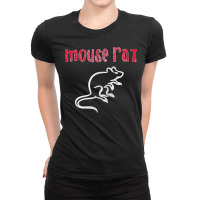 Parks & Recreation Mouse Rat Distressed Ladies Fitted T-shirt | Artistshot