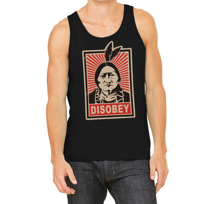 Disobeyy Native American Face Portraitt Anti Colonisation Mexico Usa P Tank Top | Artistshot