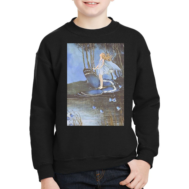 Flower Fairy On A Butterfly Youth Sweatshirt | Artistshot