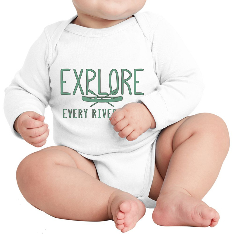 Eplore Every River Bend Long Sleeve Baby Bodysuit by hotcoffeepdc | Artistshot