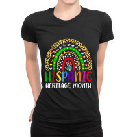 National Hispanic Heritage Month Rainbow All Countries Flags T Shirt Ladies Fitted T-shirt | Artistshot