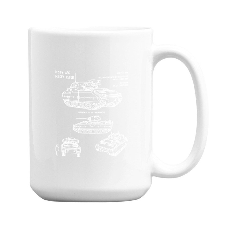 M2 Bradley Ifv M3 Cfv Us Army Recon Blueprint 15 Oz Coffee Mug by naeshastores | Artistshot