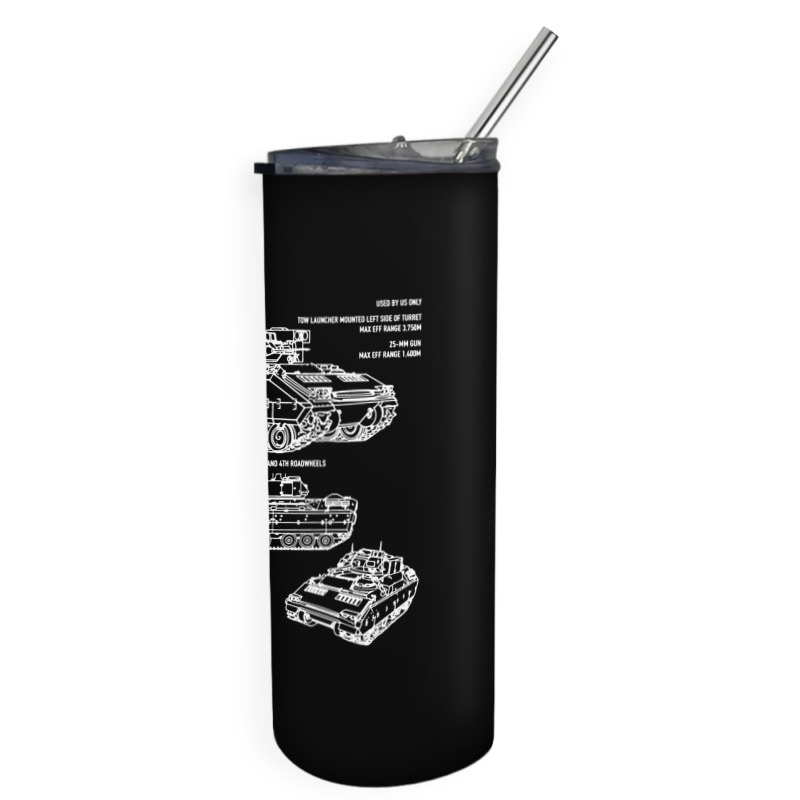 M2 Bradley Ifv M3 Cfv Us Army Recon Blueprint Skinny Tumbler by naeshastores | Artistshot