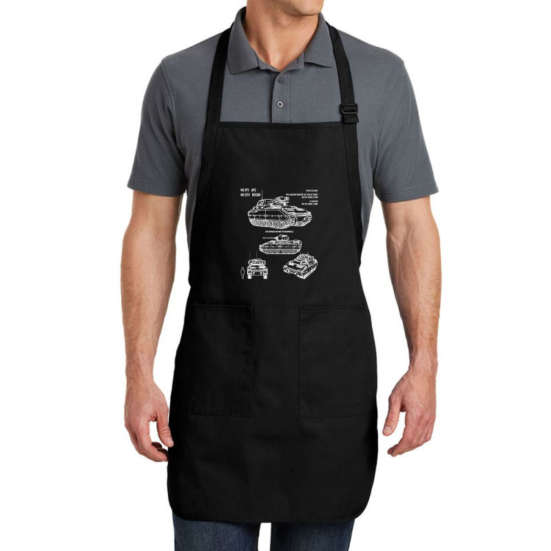 M2 Bradley Ifv M3 Cfv Us Army Recon Blueprint Full-Length Apron by naeshastores | Artistshot